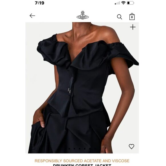 Corset Jacket w zip off sleeves - Picture 2 of 16